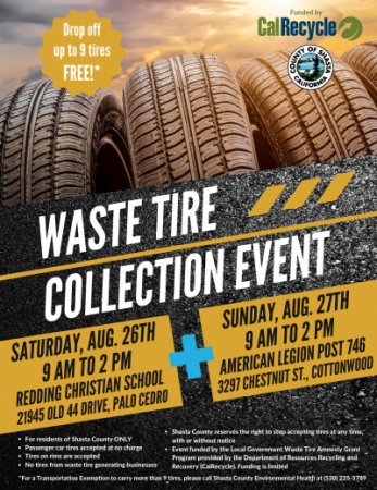 FREE Waste Tire Collection Event Flyer