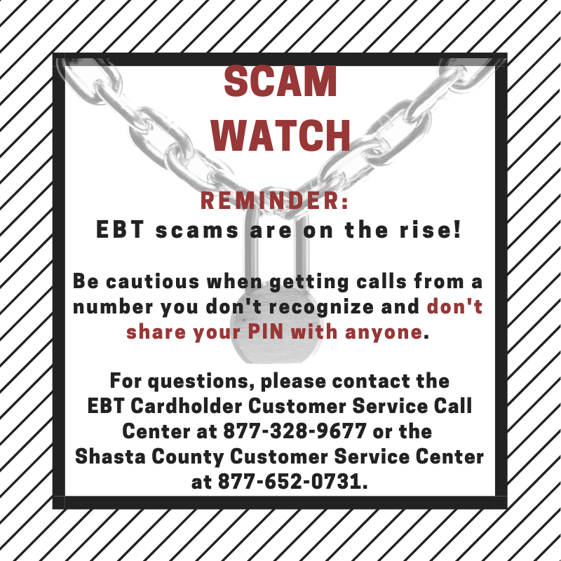 Warning of EBT Card Scam, Reminder of Safe Way to Apply for