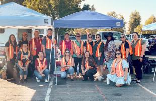 Backpack Giveaway Group Photo